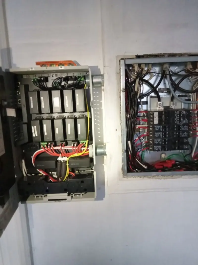 Electrical panel upgrade completed for Security Camera Wiring in Lombard